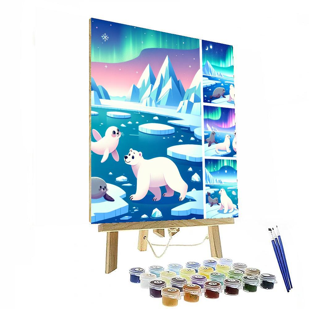 Arctic Wonderland Adventure Painting Number Kit