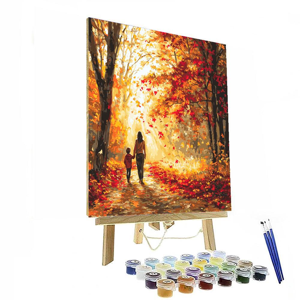 Serene Autumn Stroll Numbered Painting Kits
