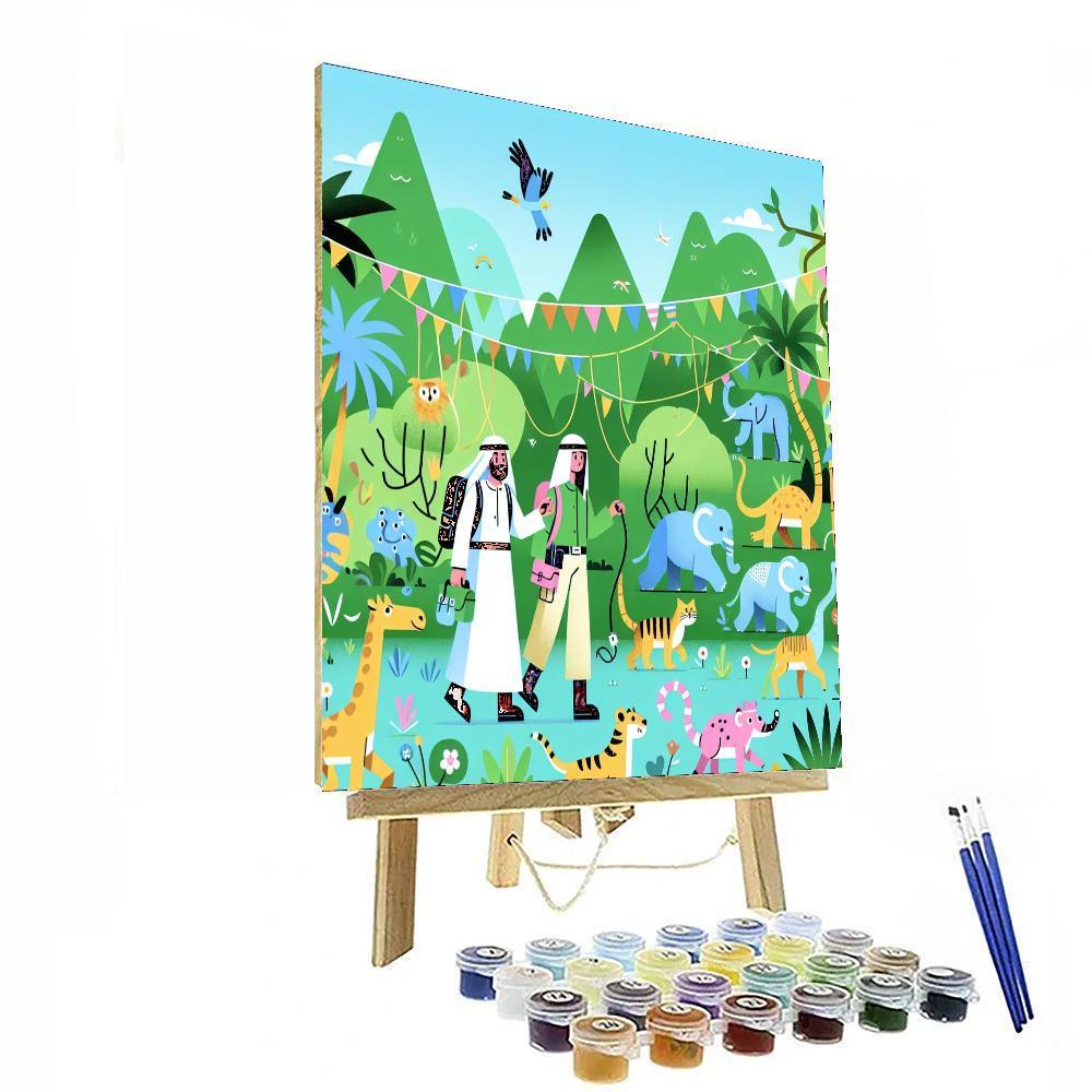 Jungle Exploration Trek Numbered Painting Kits