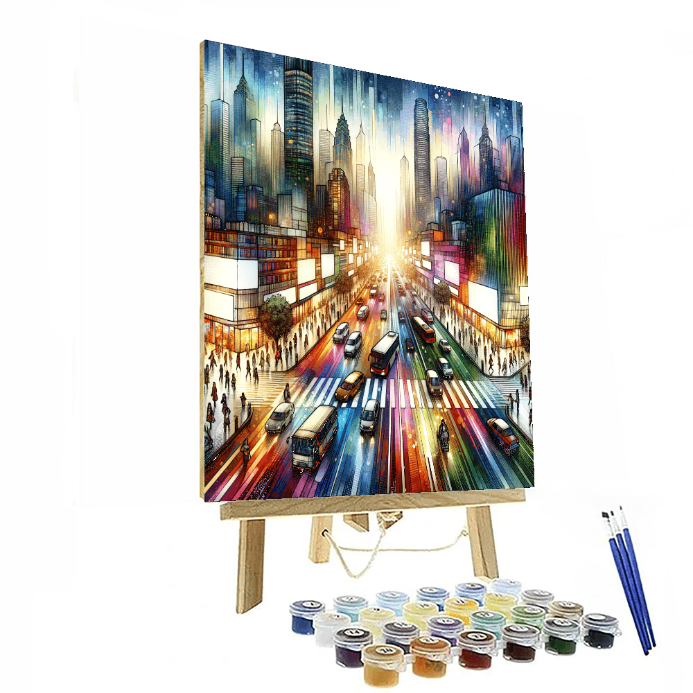 Dynamic City Life - DIY Painting By Numbers Kit – Artistry Rack