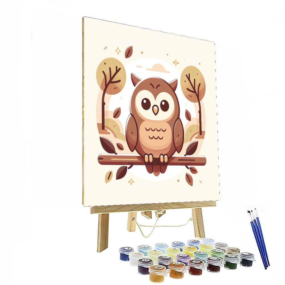 Caring Owl Paint By Numbers