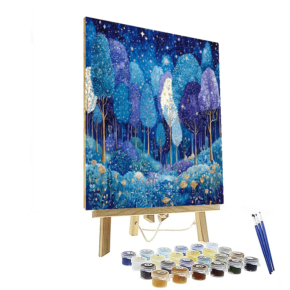 Arthur Rackham Inspired Celestial Forest  Paint By Numbers