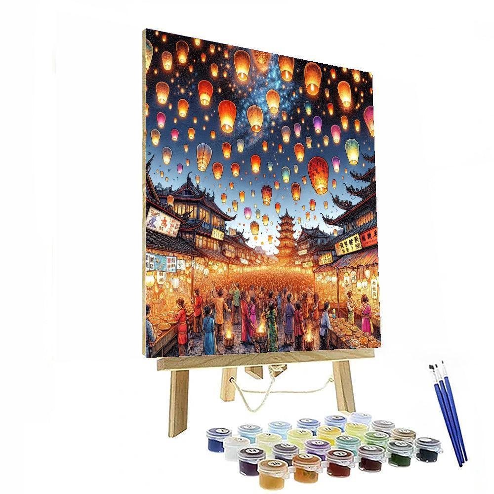 Festival Of The Lanterns - Taiwan Paint By Numbers