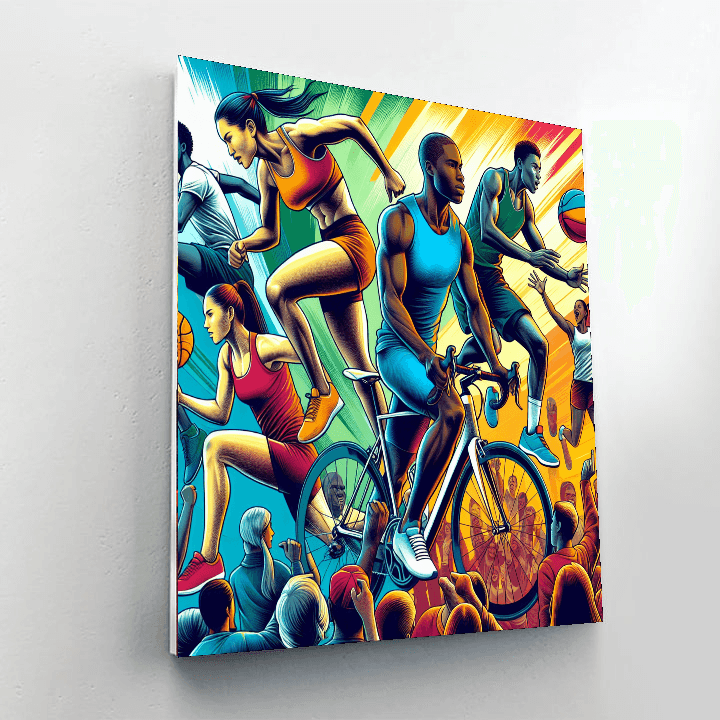 Energetic Sports Adventure Paint By Numbers