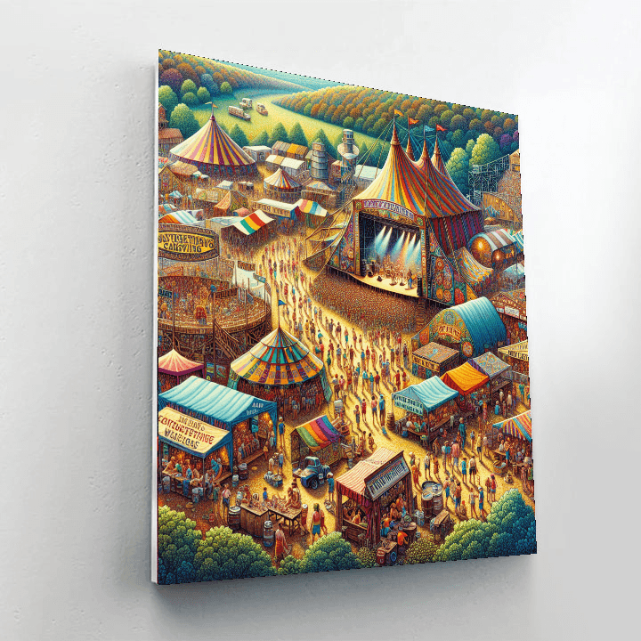 Bonnaroo Music Festival - Usa Painting Number Kit