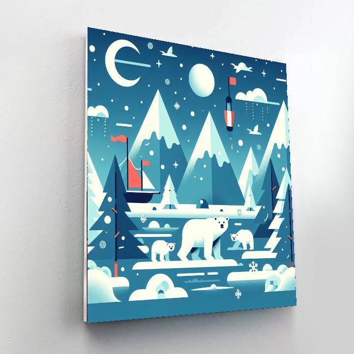 Polar Expedition Journey Numbered Painting Kits