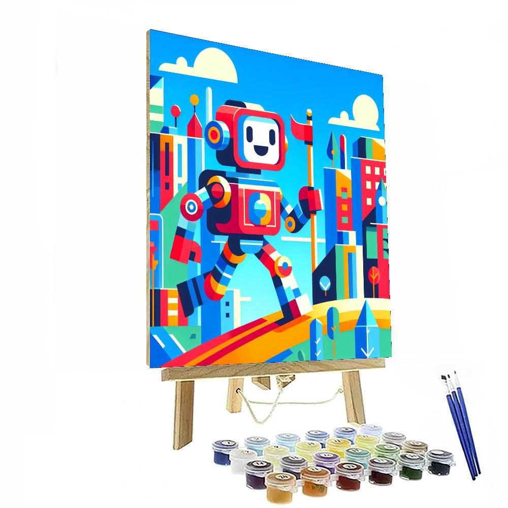 Brave Robot Paint By Number