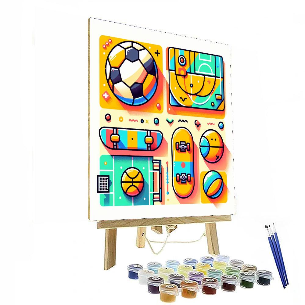 Sports Star Celebration Paint By Numbers Art