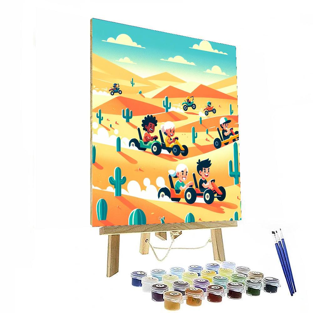 Daring Desert Race Paint By Numbers