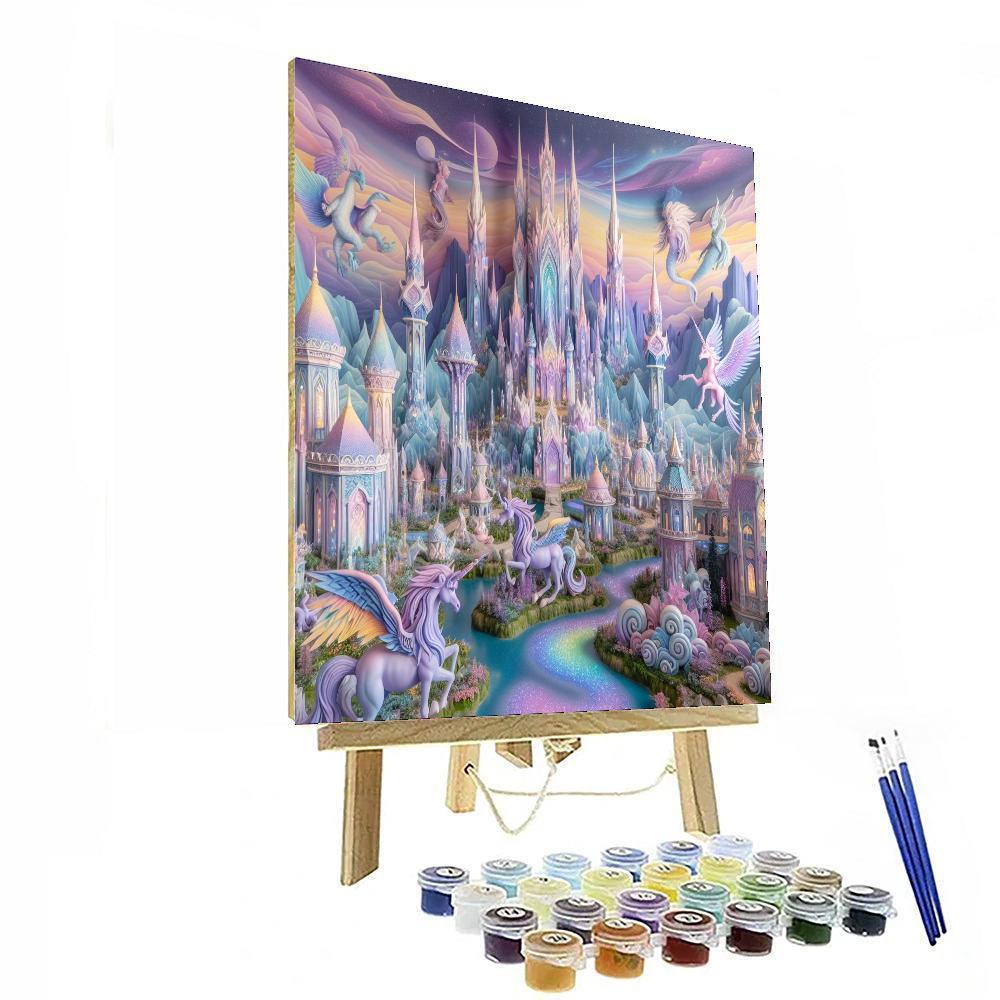 Fantasy Kingdom Vista Paint By Numbers