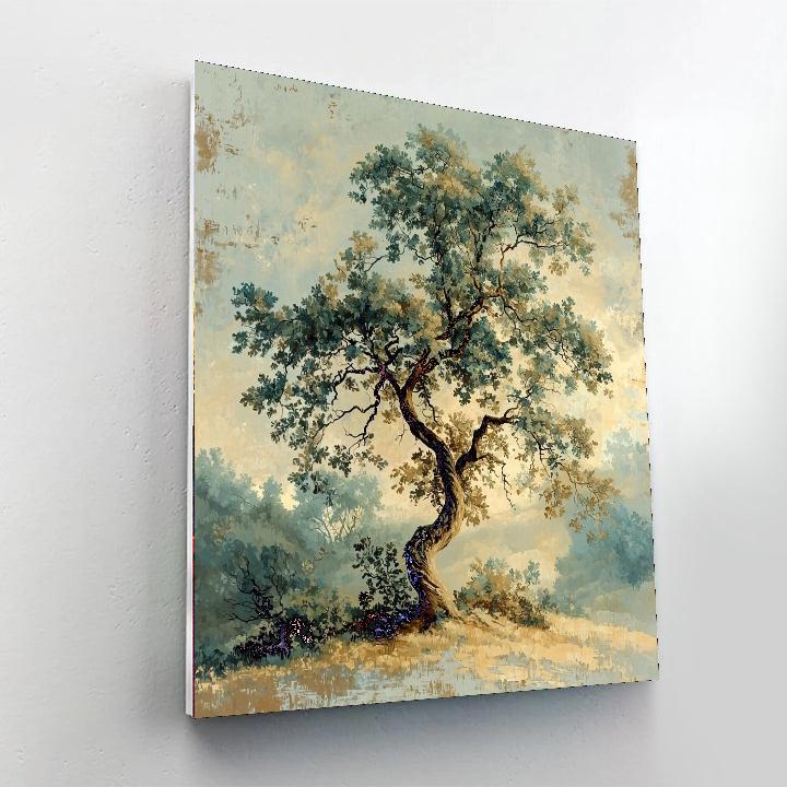 Leonardo Da Vinci Inspired Whispering Tree Serenade  Paint By Number