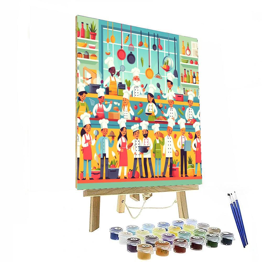 Little Chef's Kitchen Adventure Painting Number Kit