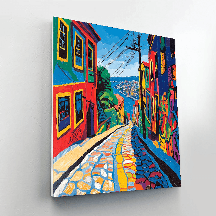 Valparaíso Street Art - Chile Paint By Numbers Kits