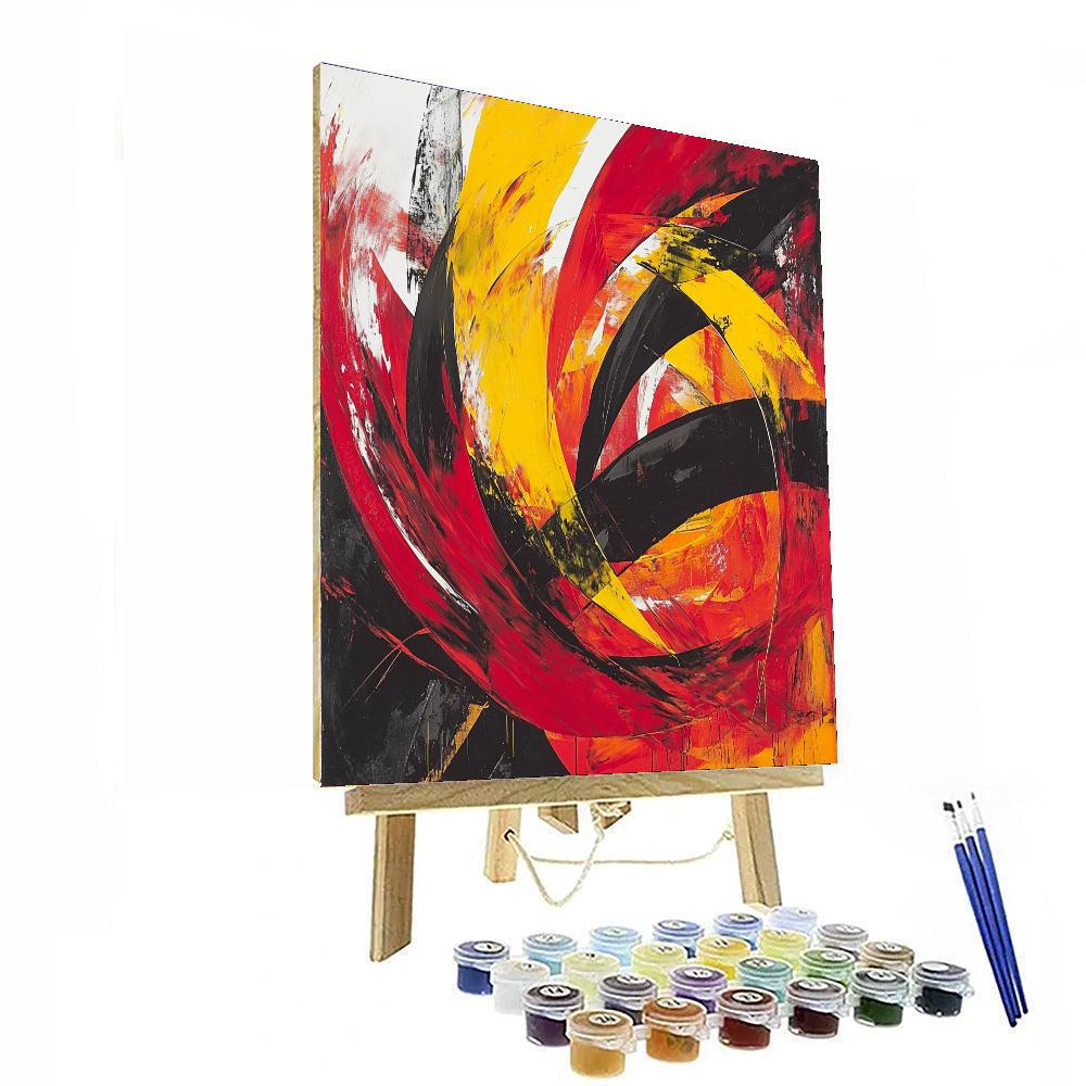 Jean-Michel Basquiat Inspired Untamed Expressions  Number Painting