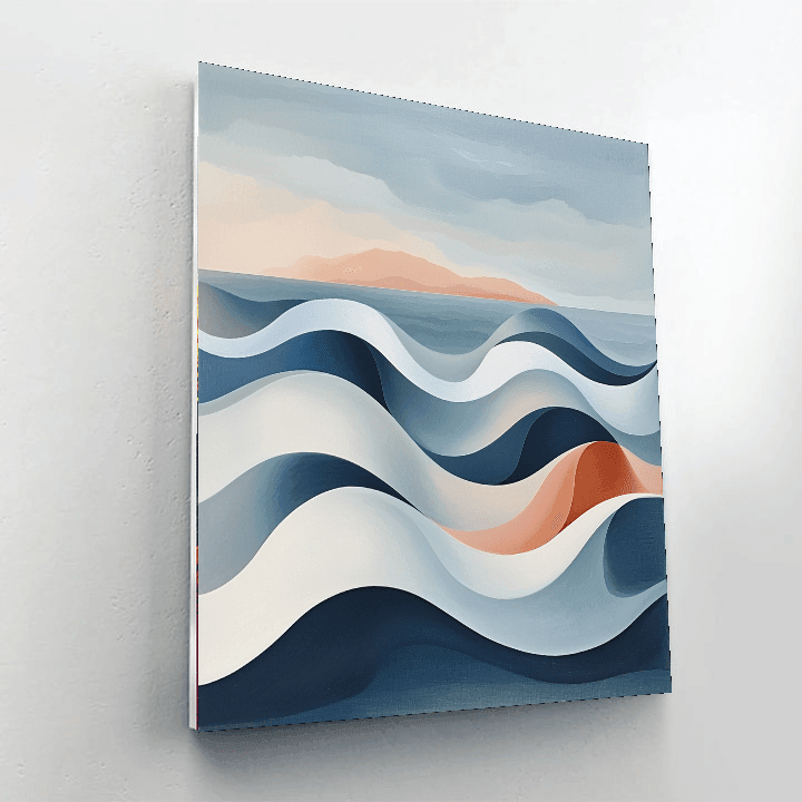 Barbara Hepworth Inspired Hepworth's Ocean Harmony  Paint By Numbers Art