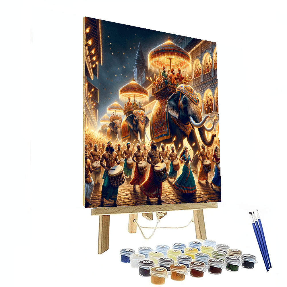 Kandy Esala Perahera - Sri Lanka Paint By Number