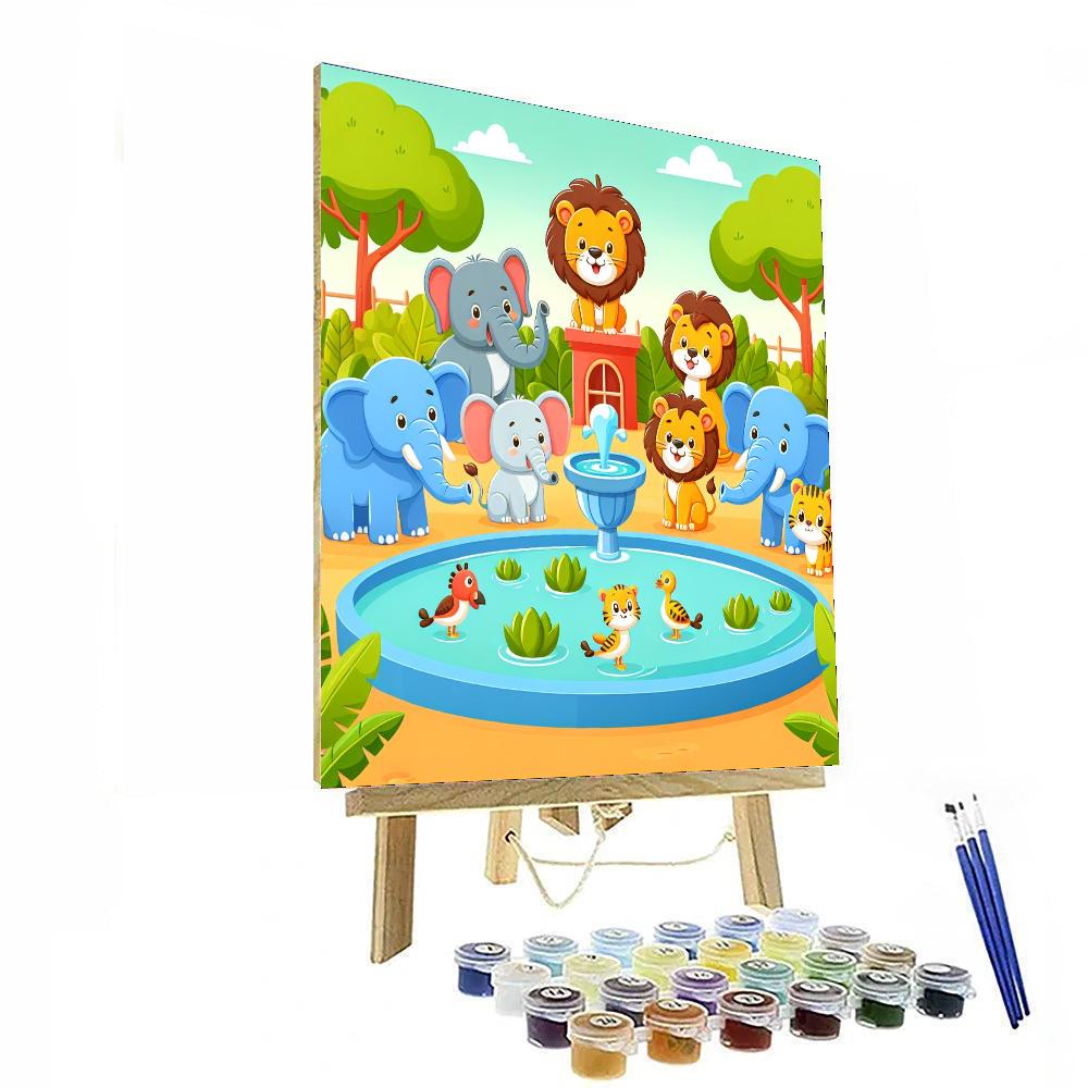 Magical Zoo Number Painting