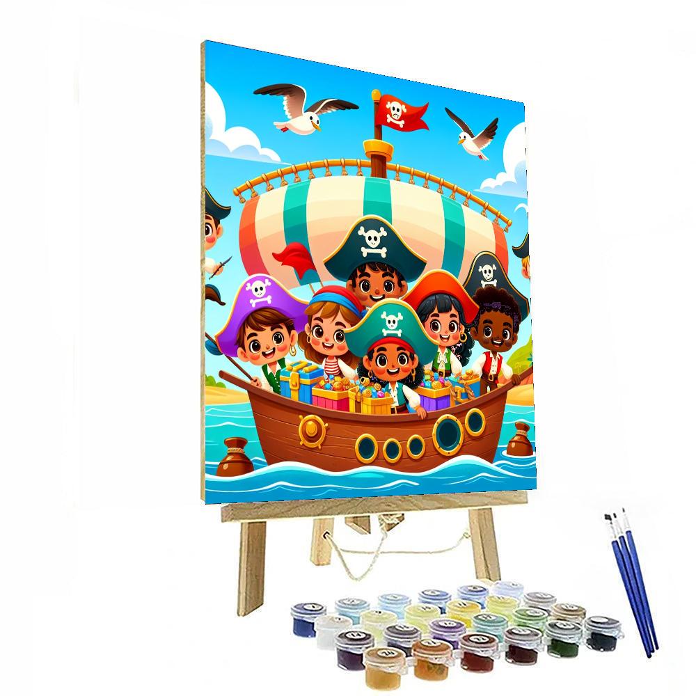Cheerful Pirate Adventure Numbered Painting Kits