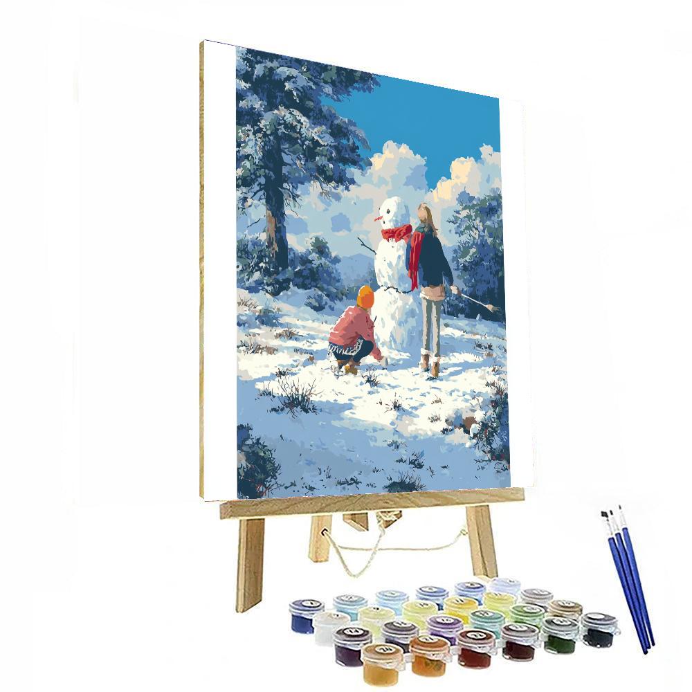 Love's Warmth On Winter's Day Painting Number Kit