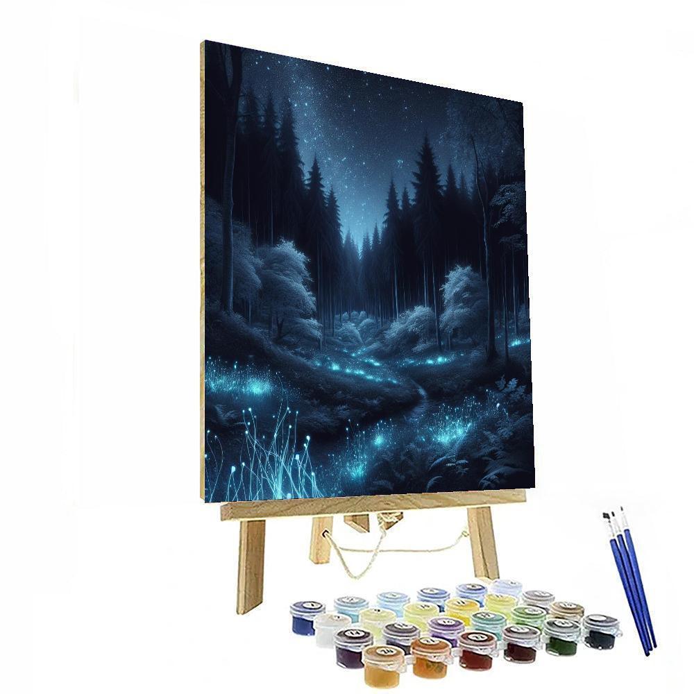 Fantasy Forest Nightscape Paint By Numbers Art