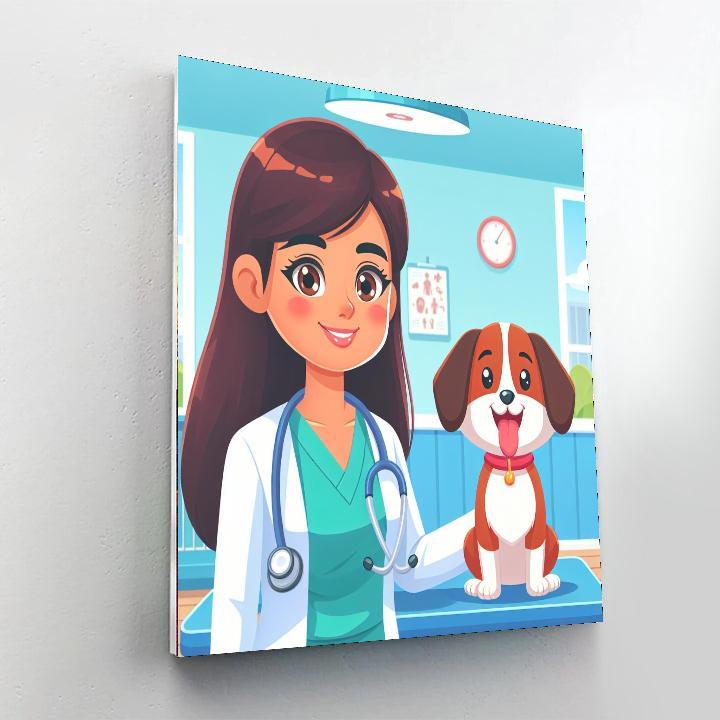 Caring Vet Clinic DIY Paint By Numbers