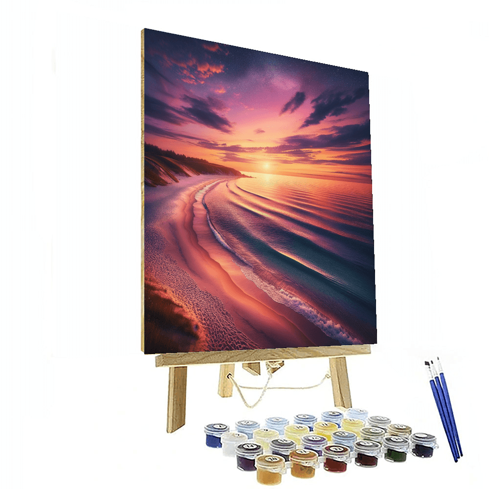 Serene Coastal Sunset - DIY Painting By Numbers Kit – Artistry Rack