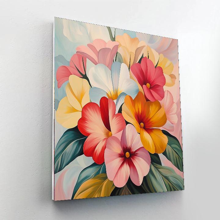 Georgia O'Keeffe Inspired Vibrant Blossoms  Paint By Color