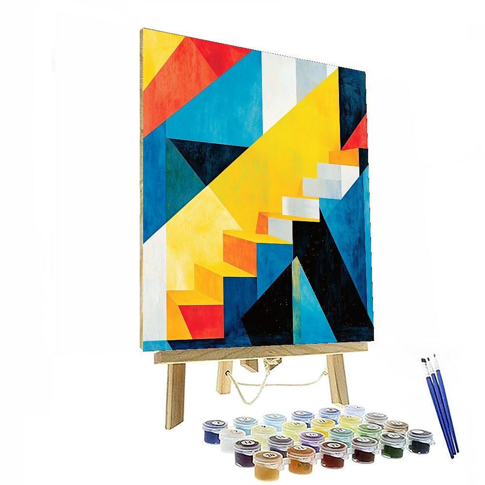 Paul Cézanne Inspired Energizing Geometry  Painting By Numbers Kit