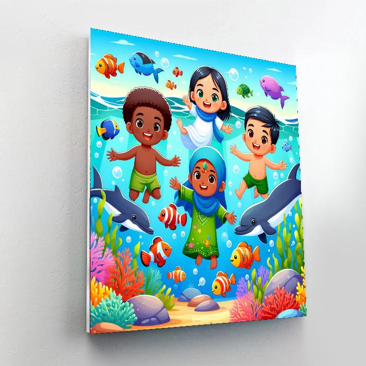 Exciting Ocean Quest Painting By Numbers Kit