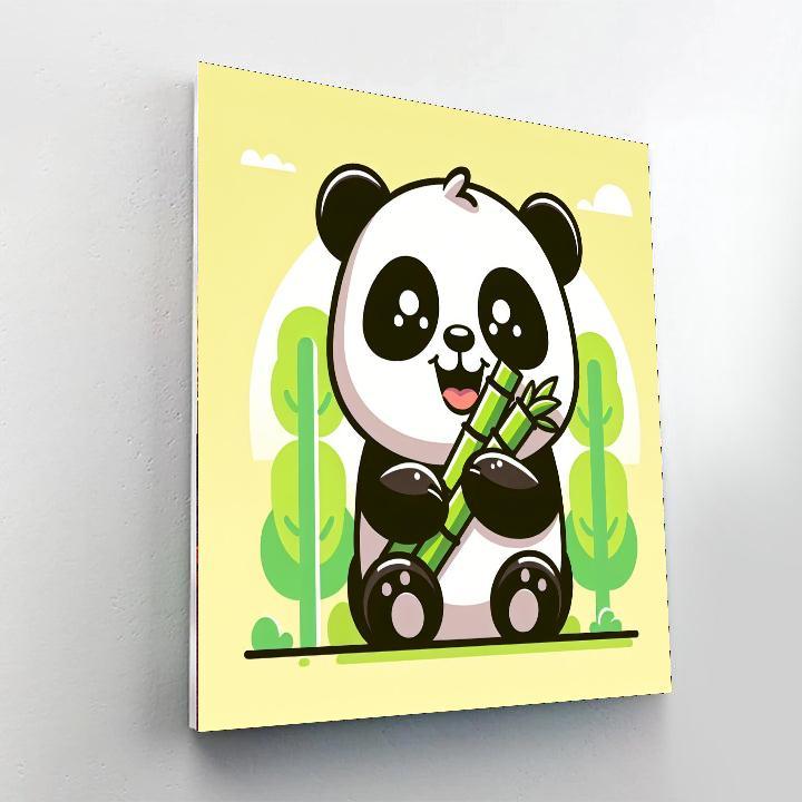 Joyful Panda Painting By Numbers Kit