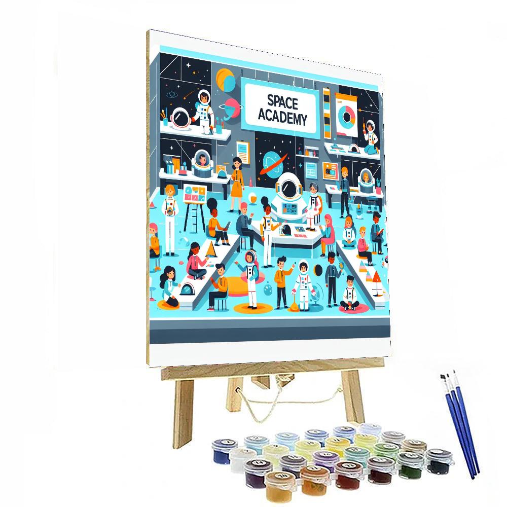 Space Exploration Academy Number Painting