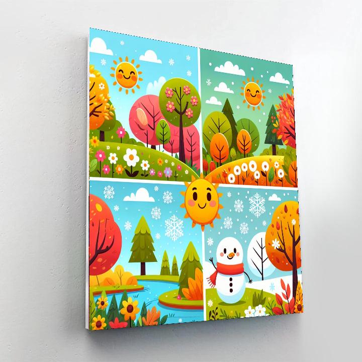 Exploring The Seasons Number Painting