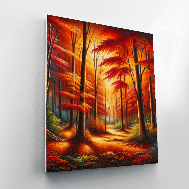 Autumn Aglow Numbered Painting Kits