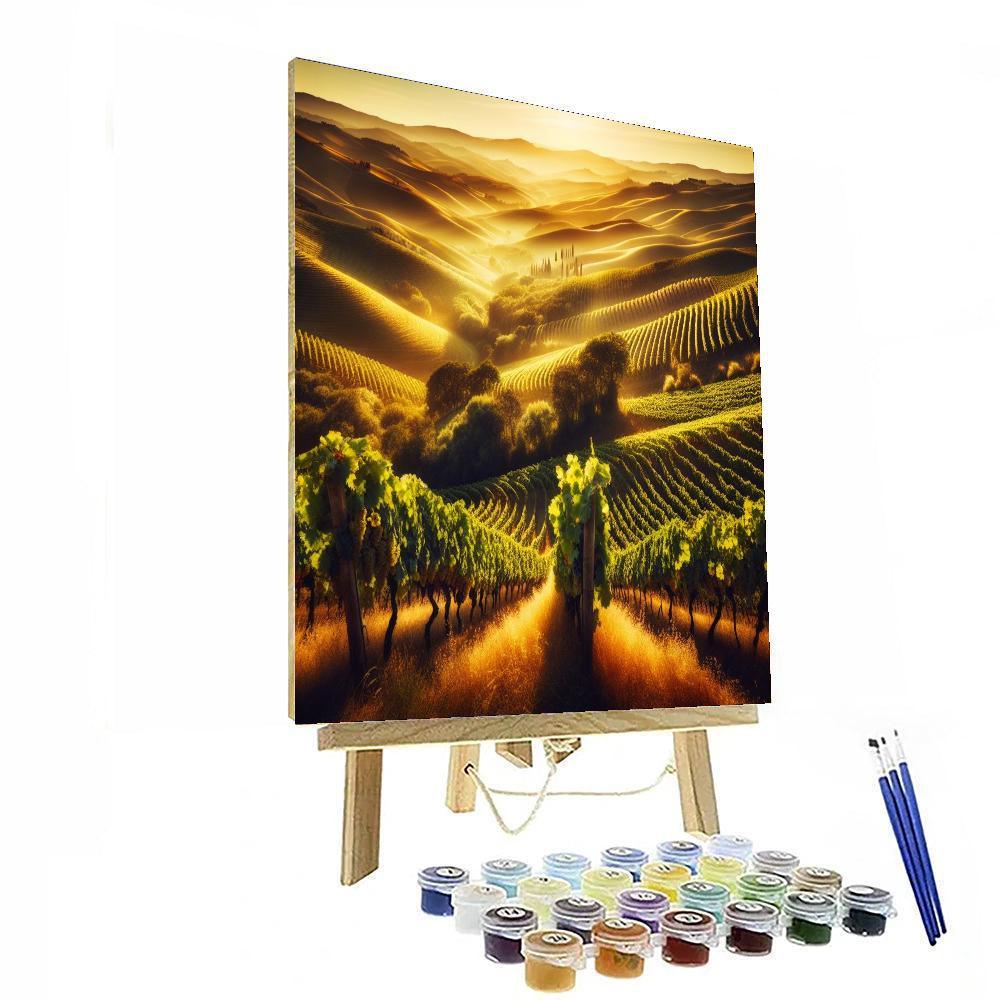 Sundrenched Vineyard Paint By Numbers