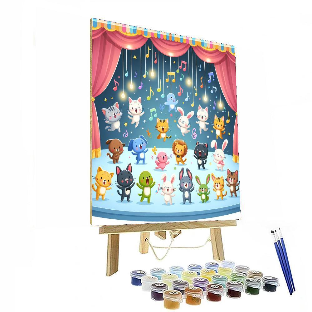 Singing And Dancing Animals Paint By Numbers Kits
