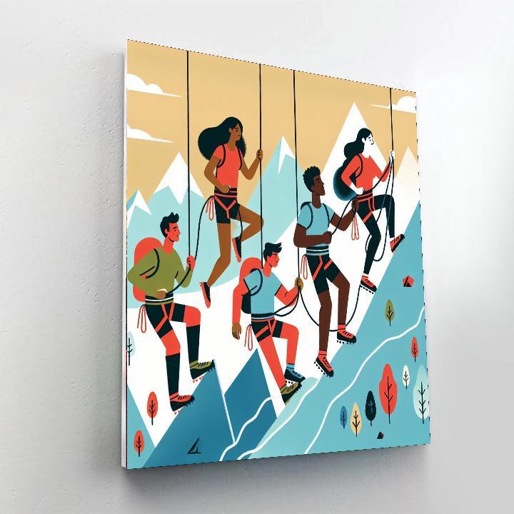 Mountain Climber Adventure Numbered Painting Kits