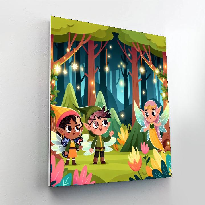 Enchanted Forest Hideout Paint By Numbers