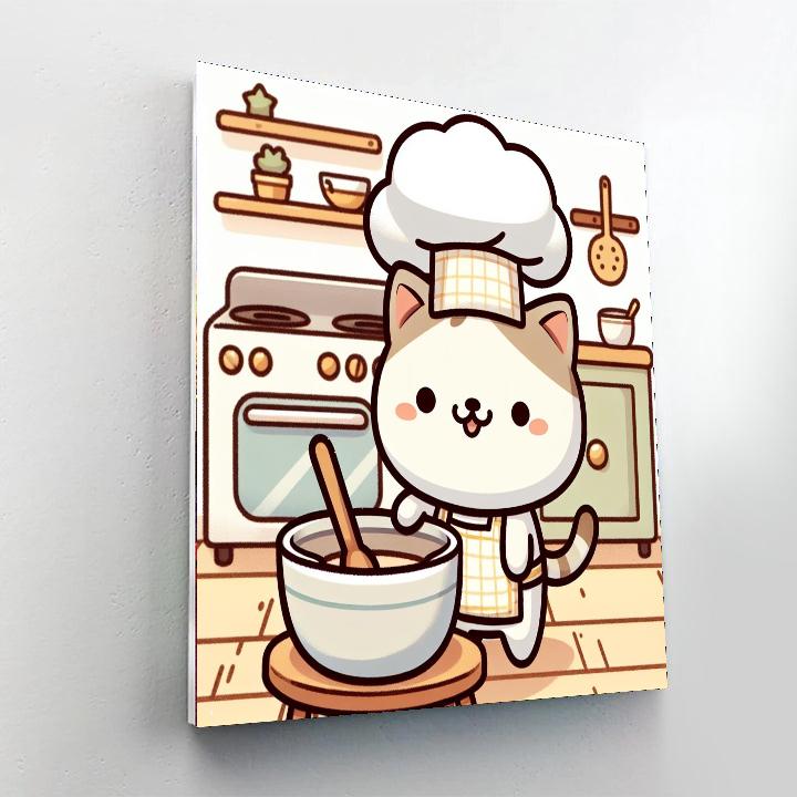 Chef Kitty's Culinary Adventure Paint By Color