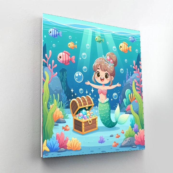 Secret Underwater Cove Painting Number Kit