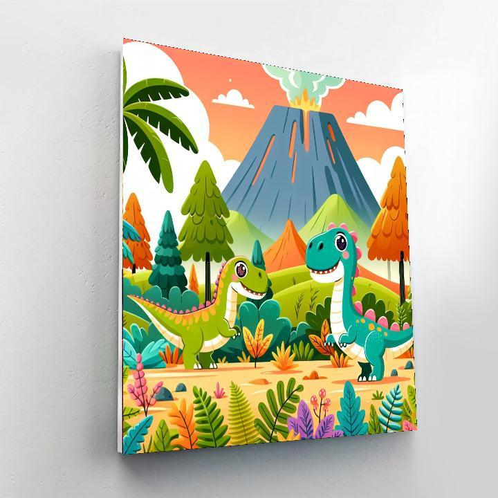 Creative Dinosaur Discovery Painting Number Kit