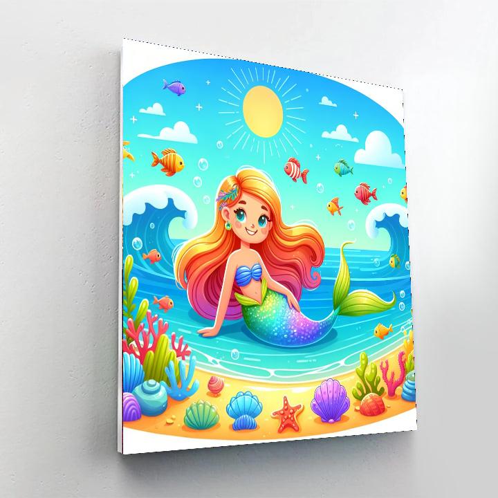 Magical Mermaid's Cove Numbered Painting Kits