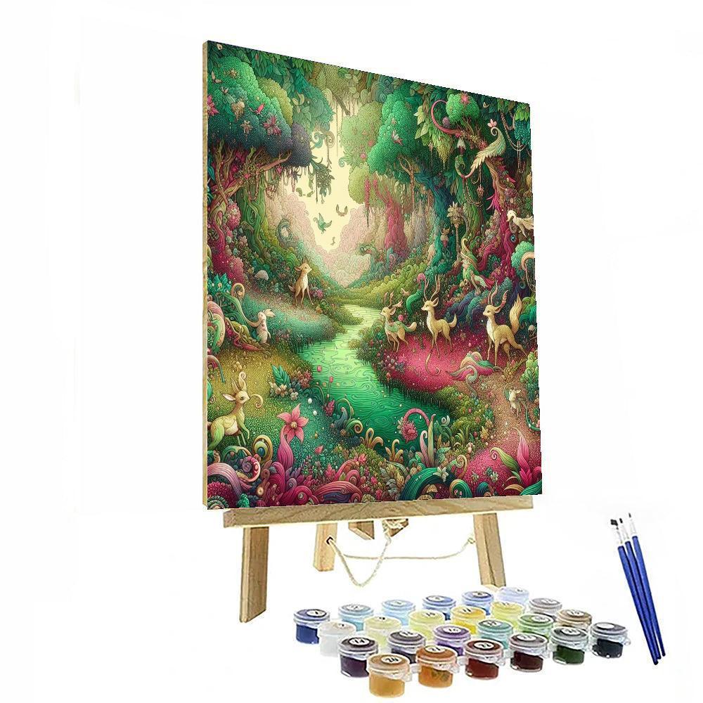 Adventure Through Enchanted Forests Numbered Painting Kits