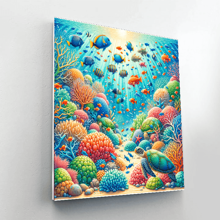 Underwater Fantasy Scene - DIY Painting By Numbers Kit – Artistry Rack