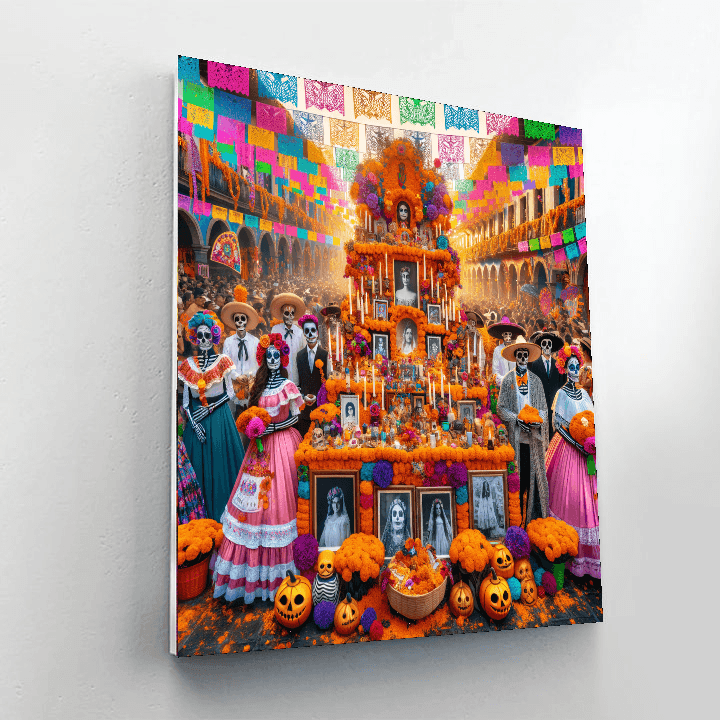 Día De Los Muertos - Mexico Number Painting