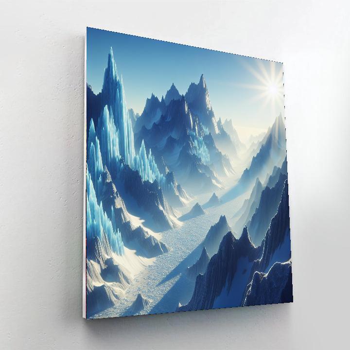 Glacial Wonderscape Paint By Numbers Art