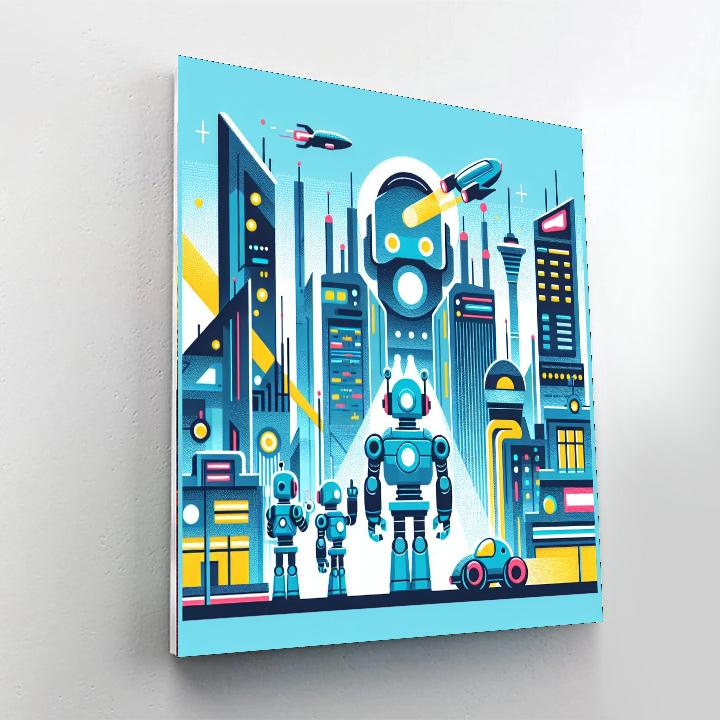 Robo City Adventure Painting By Numbers Kit