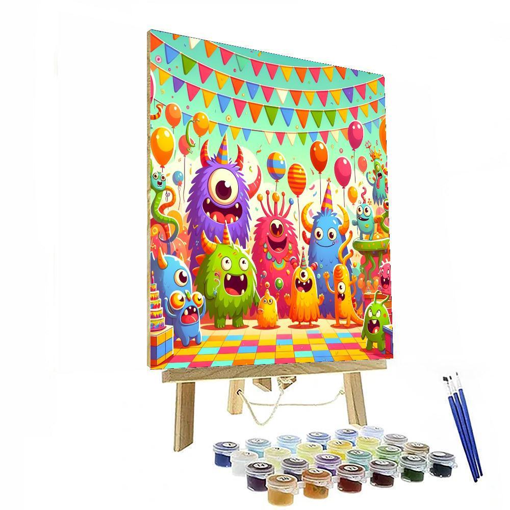 Friendly Monster Festival Painting Number Kit