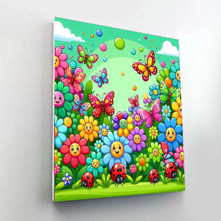 Playful Garden DIY Paint By Numbers