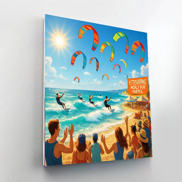 Kitesurfing World Cup - Tarifa, Spain Painting Number Kit