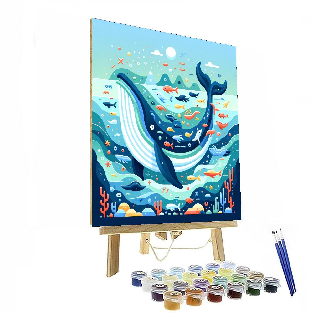 Wondrous Whale Tale Painting Number Kit